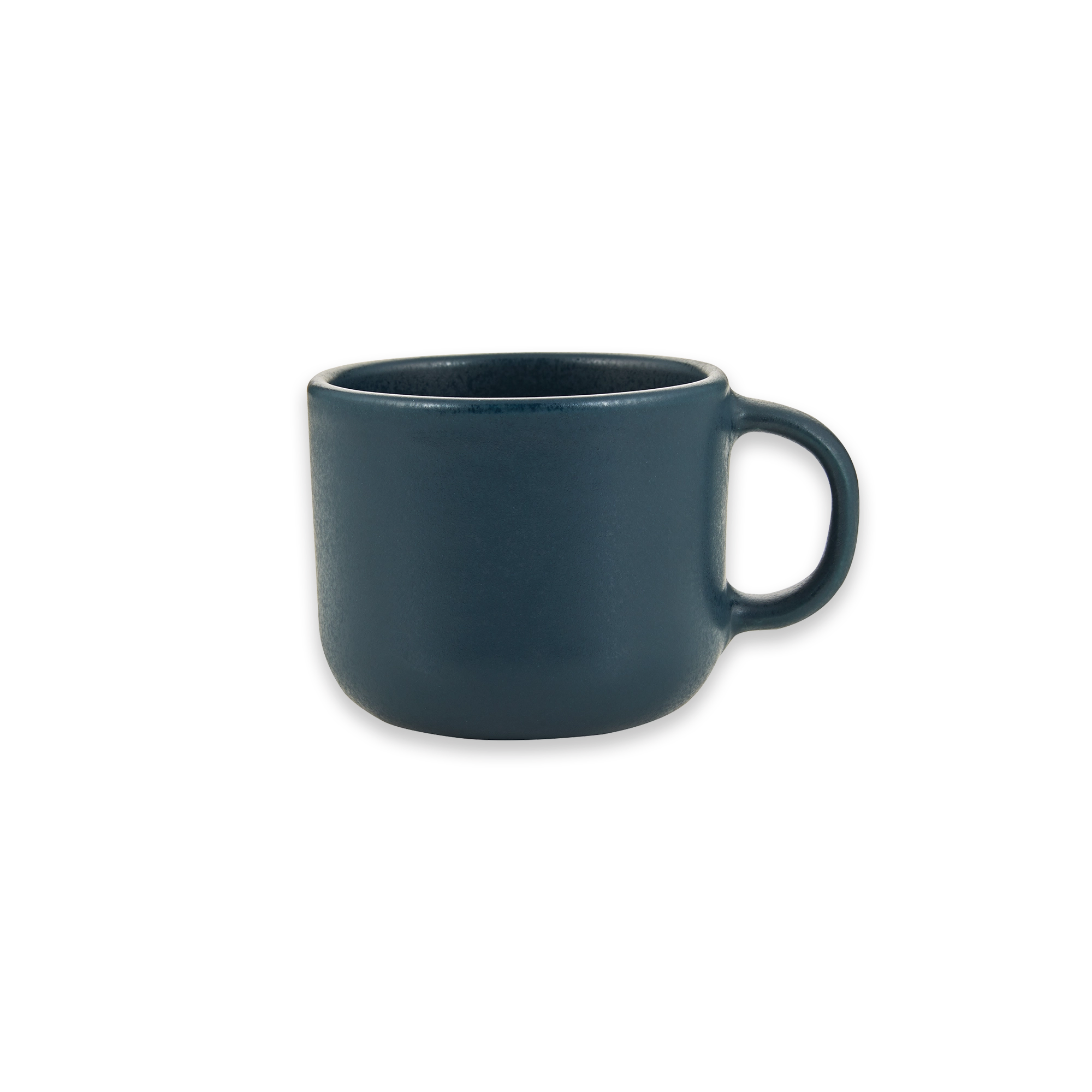 Stoneware Cup with Handle Dark Blue